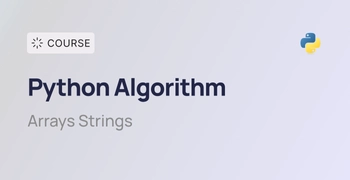 Python Algorithm: Arrays Strings