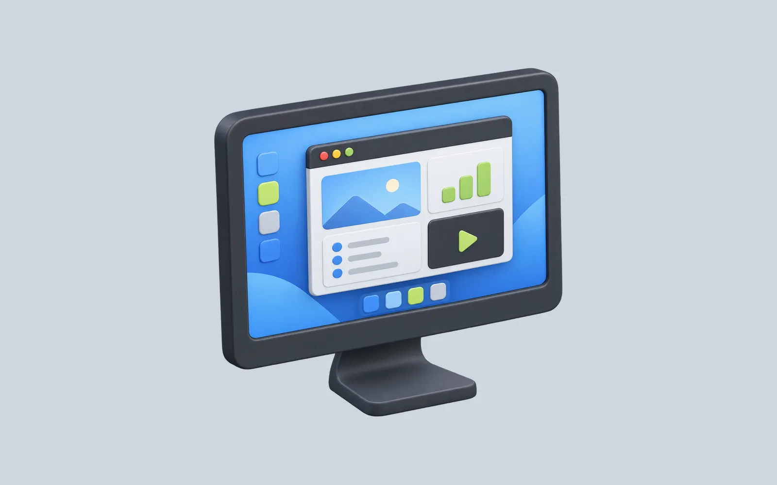 An illustrated Omarchy desktop running inside a virtual machine window