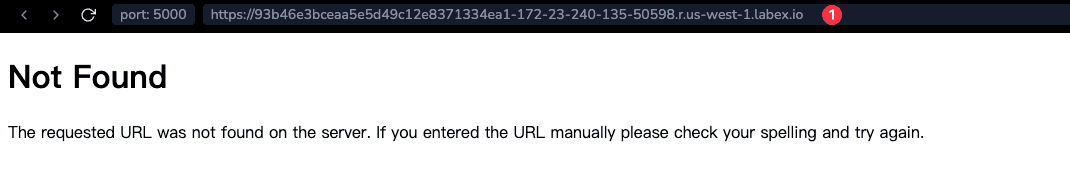 Copiando a URL da Web 5000