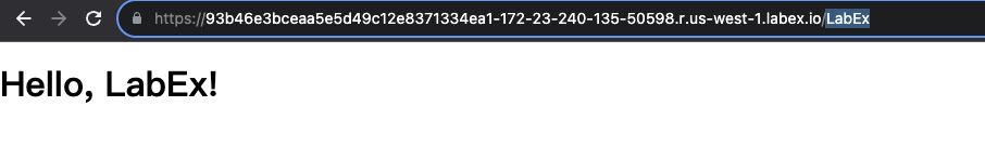 Página web Hello LabEx