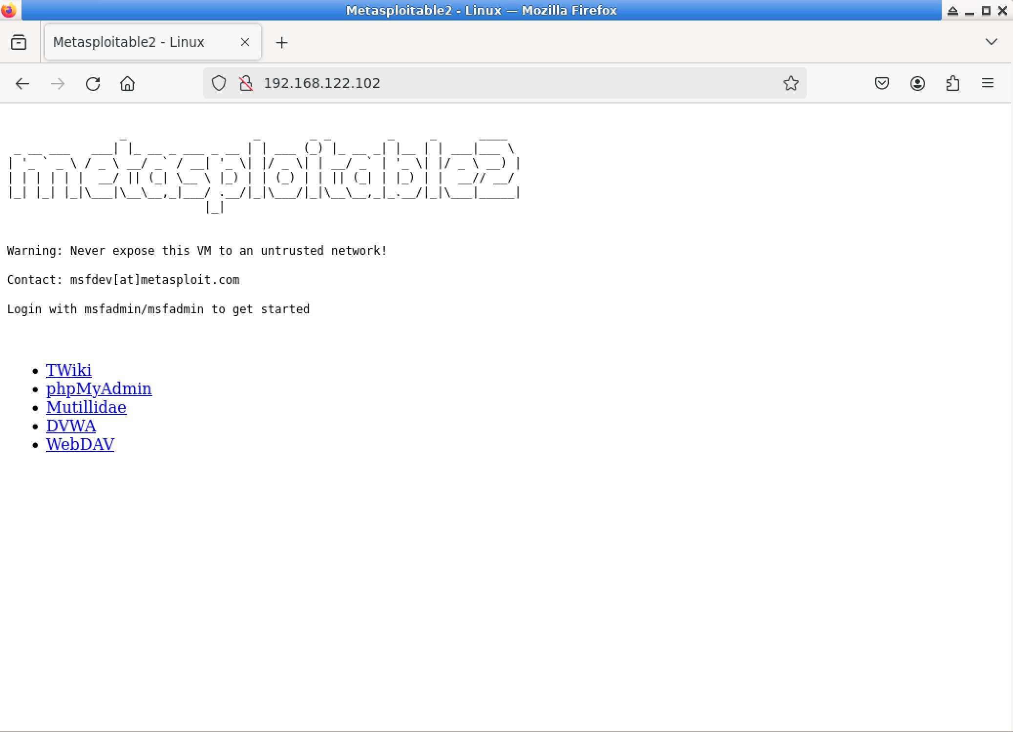 Página inicial do site alvo do LabEx
