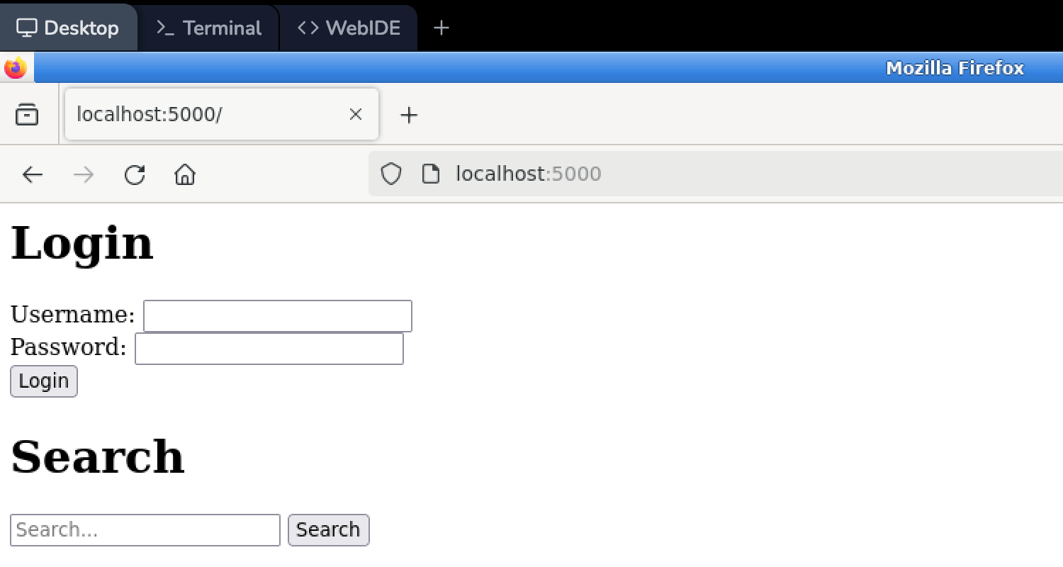 Web 应用程序主页