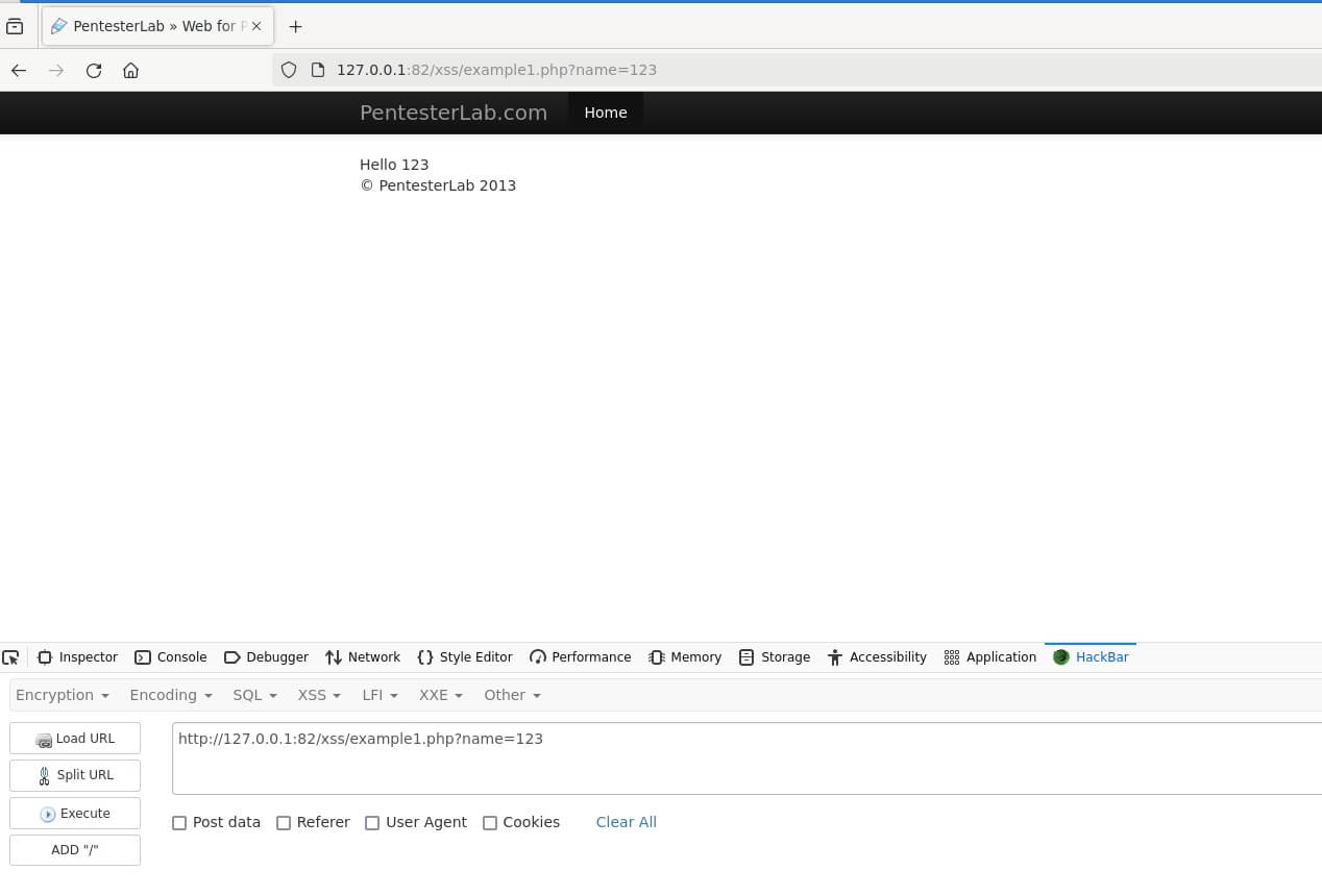 XSS name parameter update