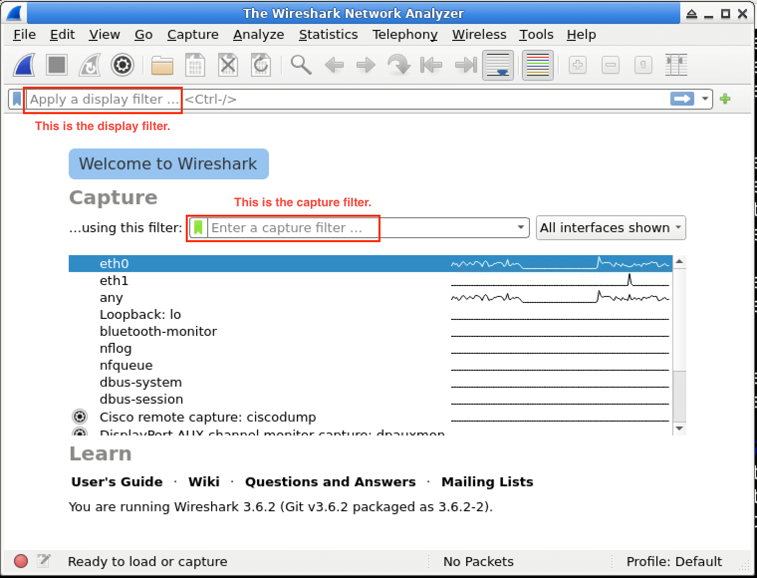 Wireshark capture filter syntax