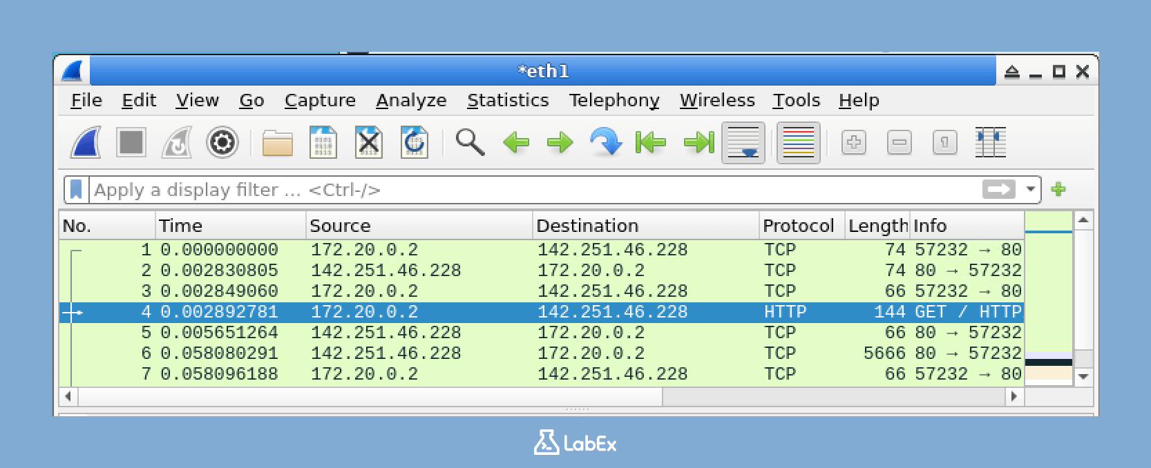 Wireshark Main Interface Example