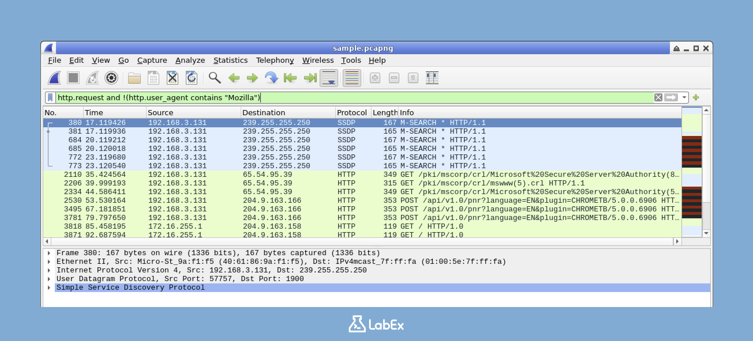 Wireshark HTTP User Agent Filter