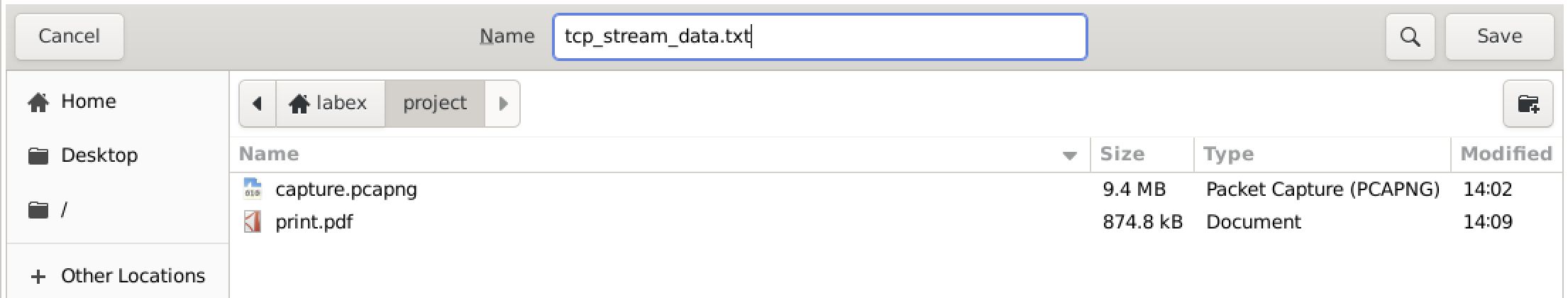 Save As button location