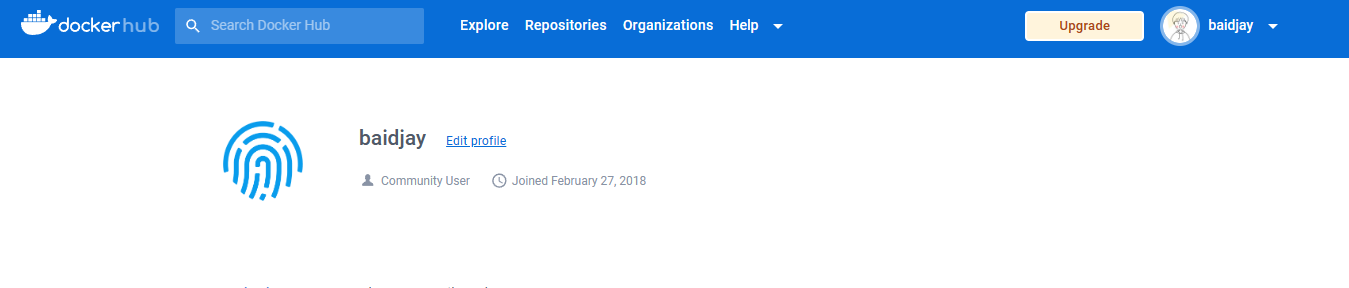 Dockerhub 注册登录界面