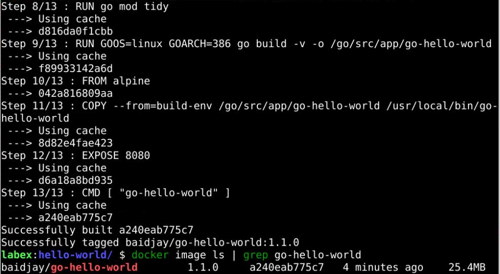 构建 Docker 镜像过程