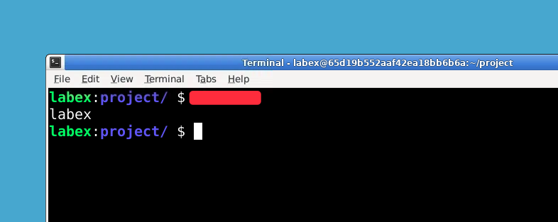 ユーザー識別情報を表示するターミナル