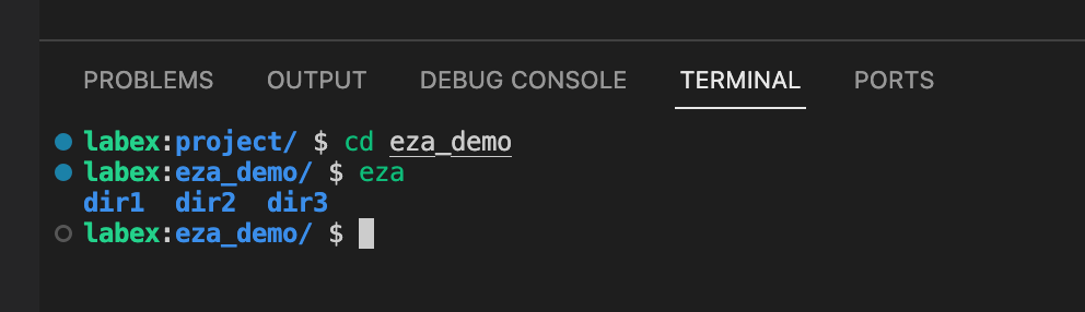 eza 그리드 뷰 예시