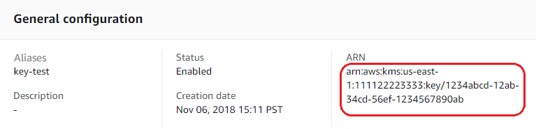 官方 AWS KMS Console 密钥配置