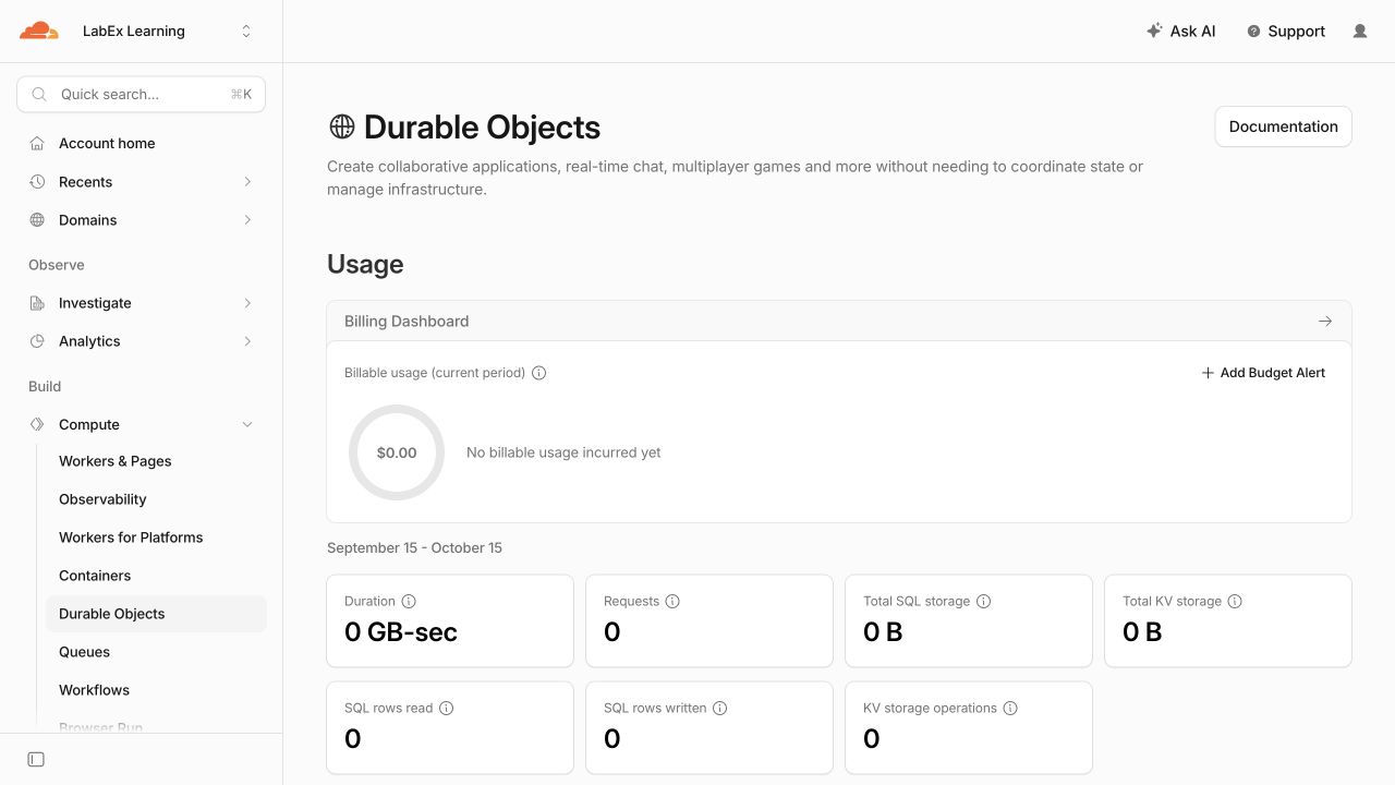 Обзор Durable Objects после удаления пространства имён SupportDashboard