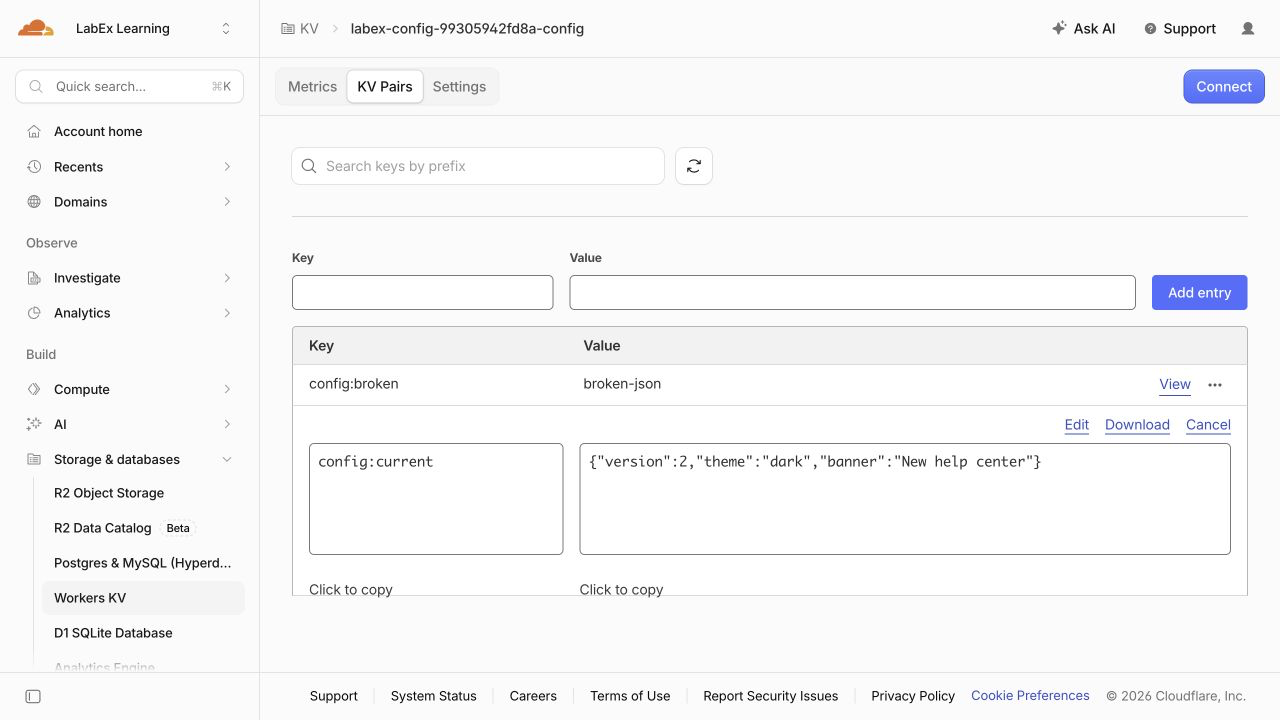 Configuration de la version 2 dans le Dashboard