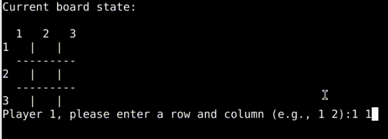 Vista previa del juego de Tres en Raya