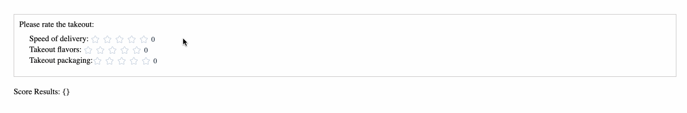Démo du composant de notation multidimensionnelle