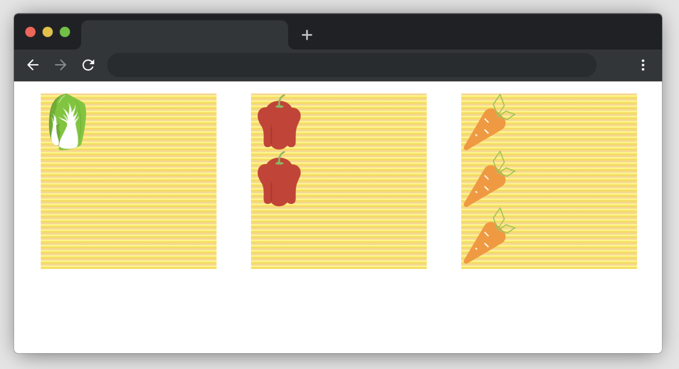 Unfinished project setup screen