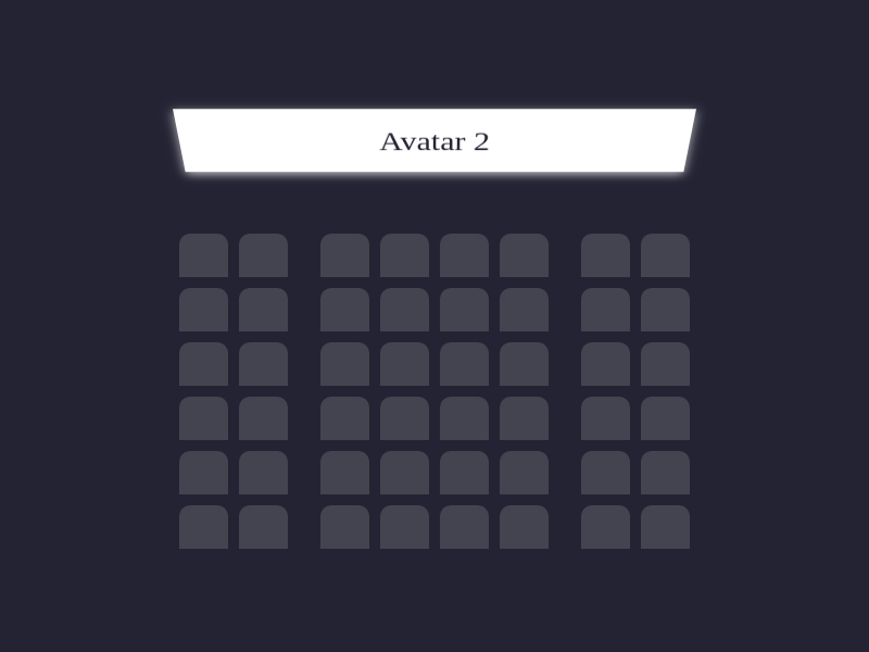 映画館の座席配置レイアウトのプレビュー