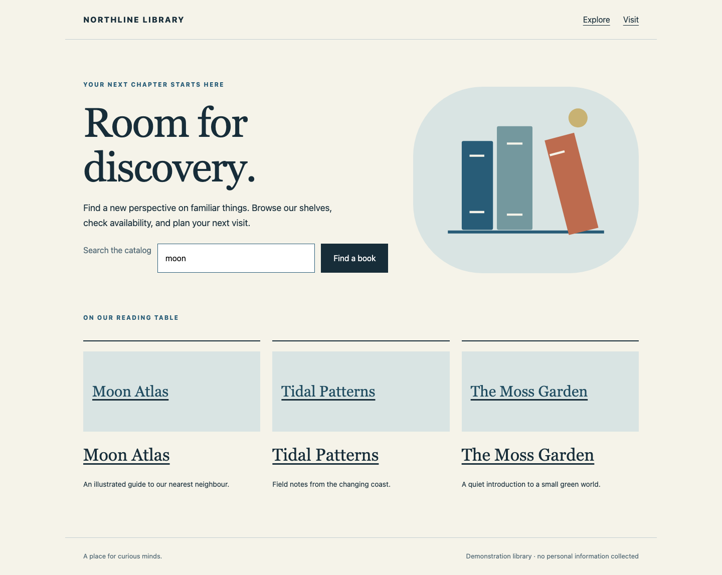 Northline Library's real catalog