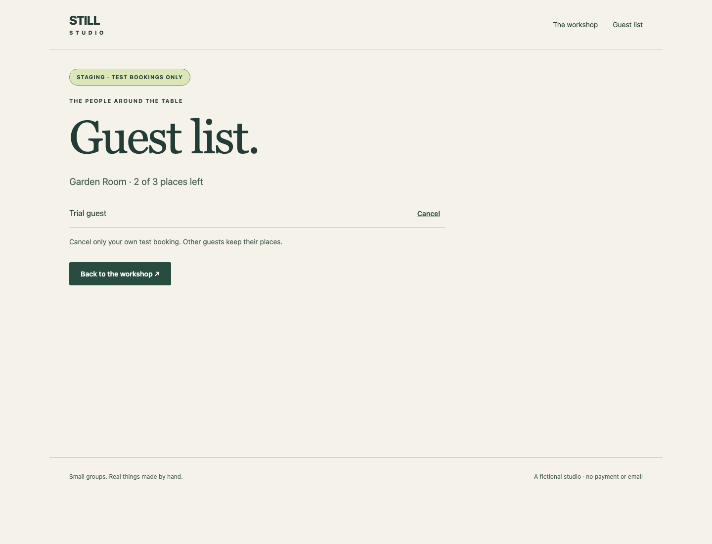 The independent preview guest list
