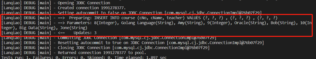 MyBatis bulk insert preview