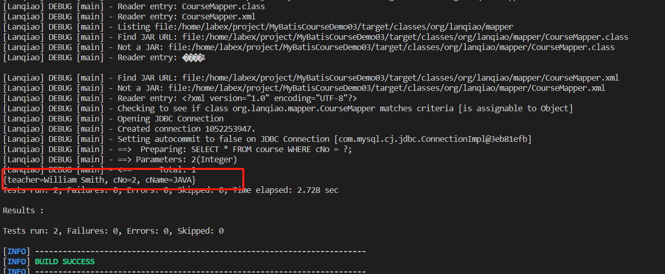 Exemple de resultMap MyBatis