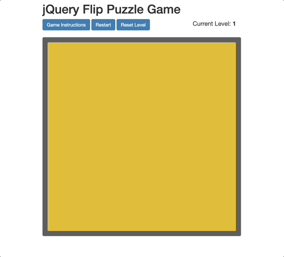 jQuery 翻转拼图游戏