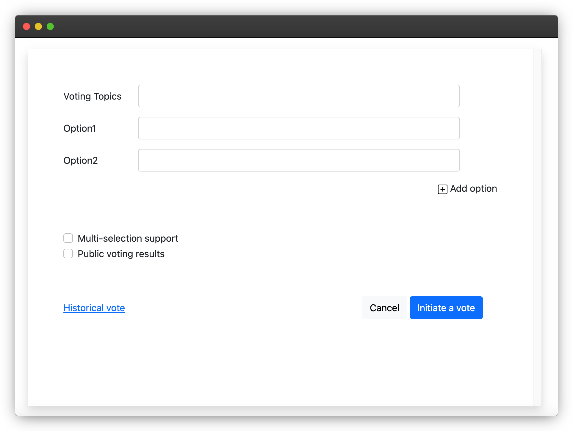 unfinished project structure