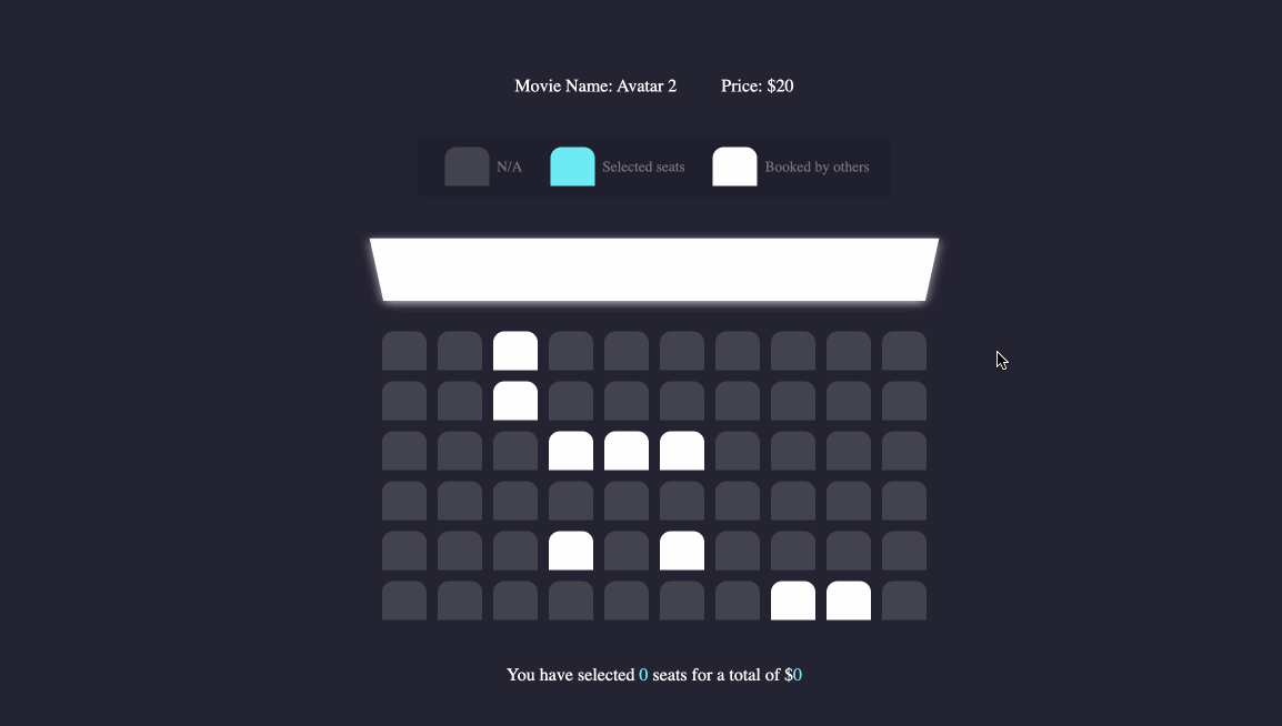movie reservation system demo