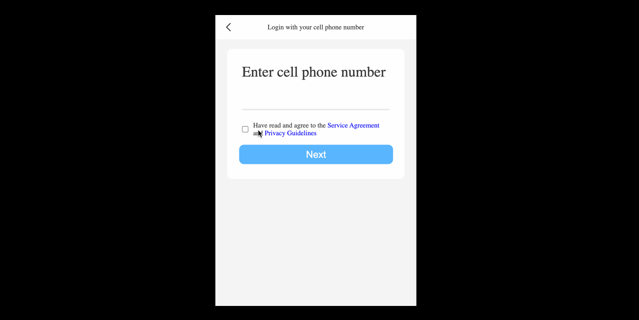 Account verification process demo