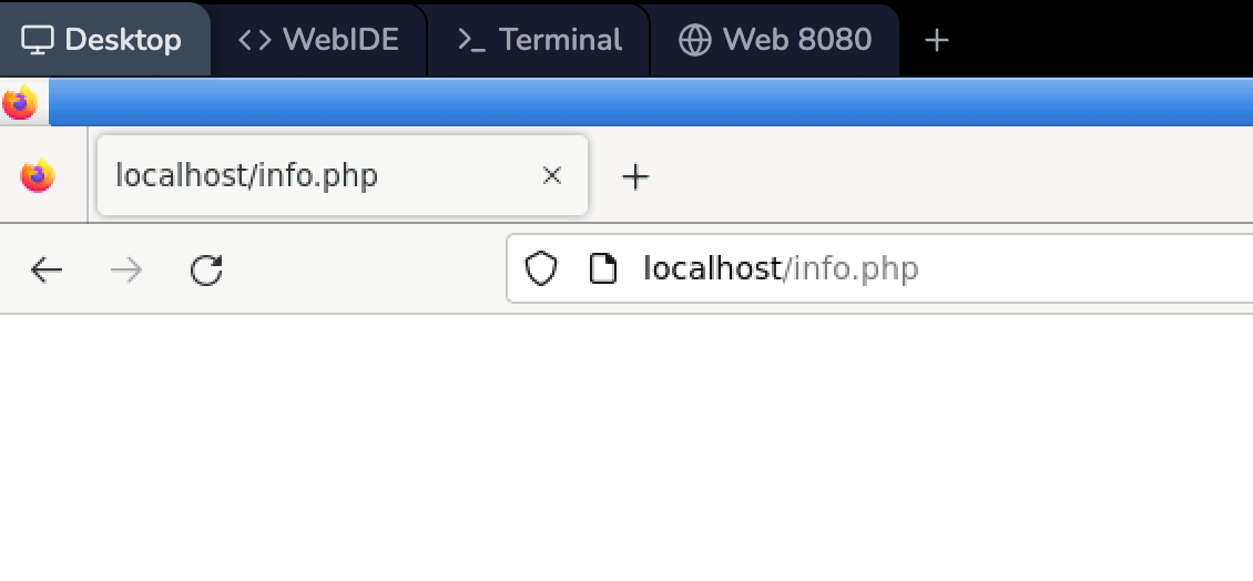 PHP 설치 확인 페이지