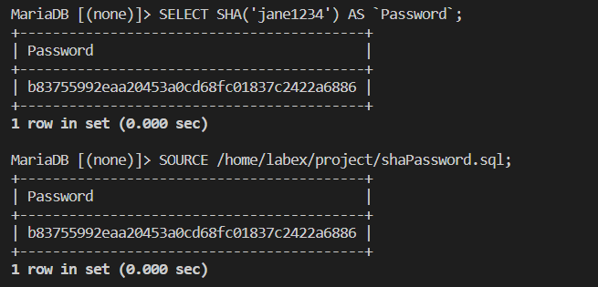 Предварительный просмотр процесса шифрования в MySQL