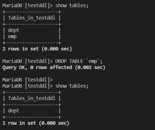 Изменение структуры таблицы MySQL