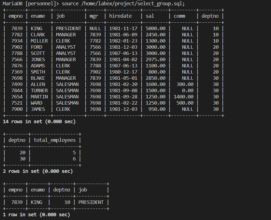 Предварительный просмотр SQL-запроса