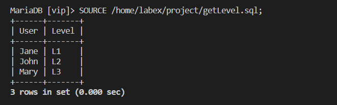 数据库项目预览