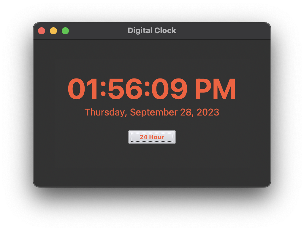 数字时钟应用程序预览