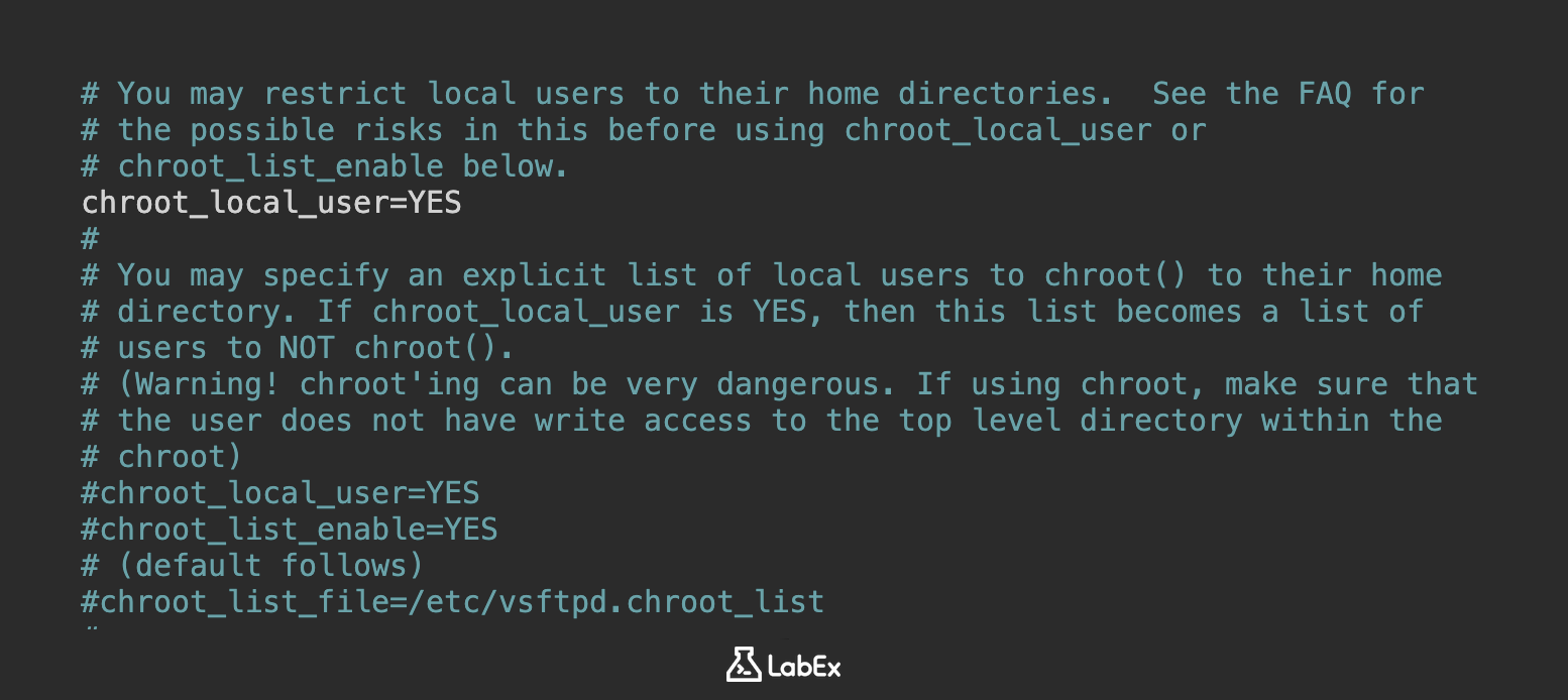 modify configuration