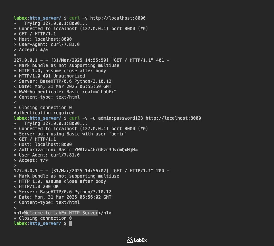 Check the authentication