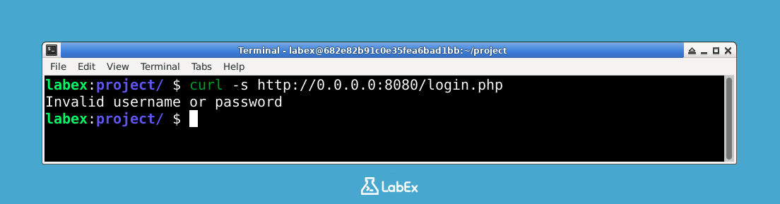 성공적인 웹 서비스 확인을 보여주는 스크린샷