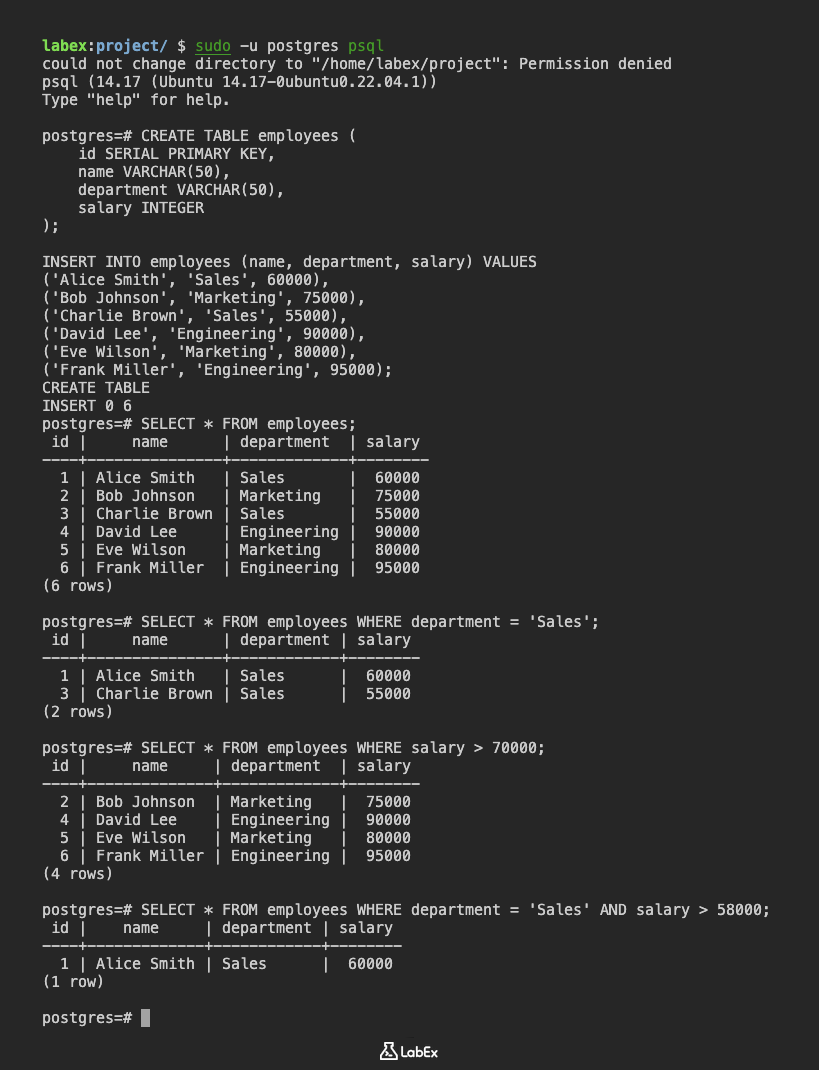 PostgreSQL 필터링에 대한 그림