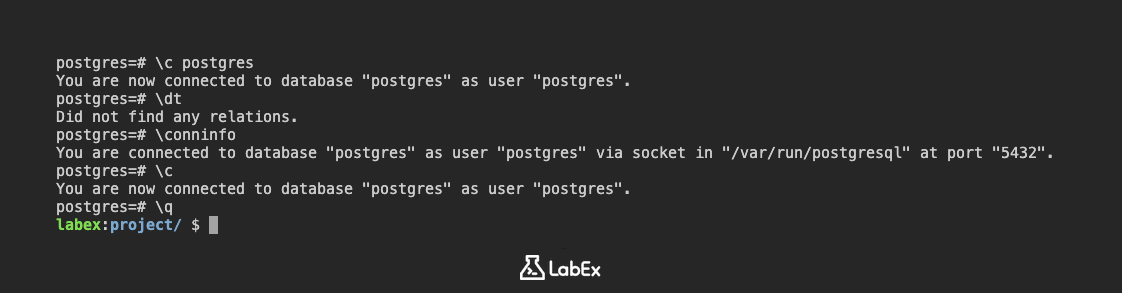 Connecting to postgres database