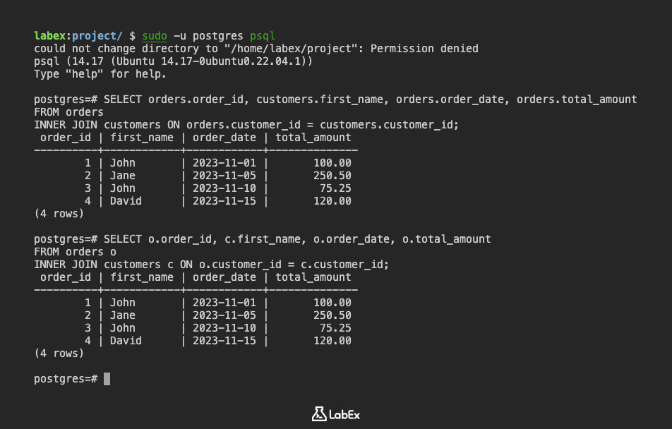 Illustration for INNER JOIN query