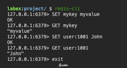 Redis CLI connection successful