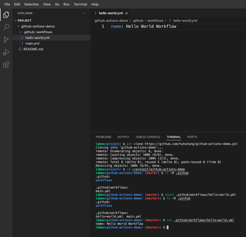 Verify workflow name