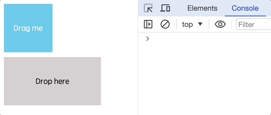 Demostración de arrastrar y soltar