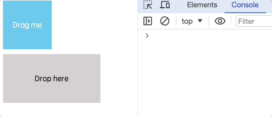 Demostración de arrastrar y soltar