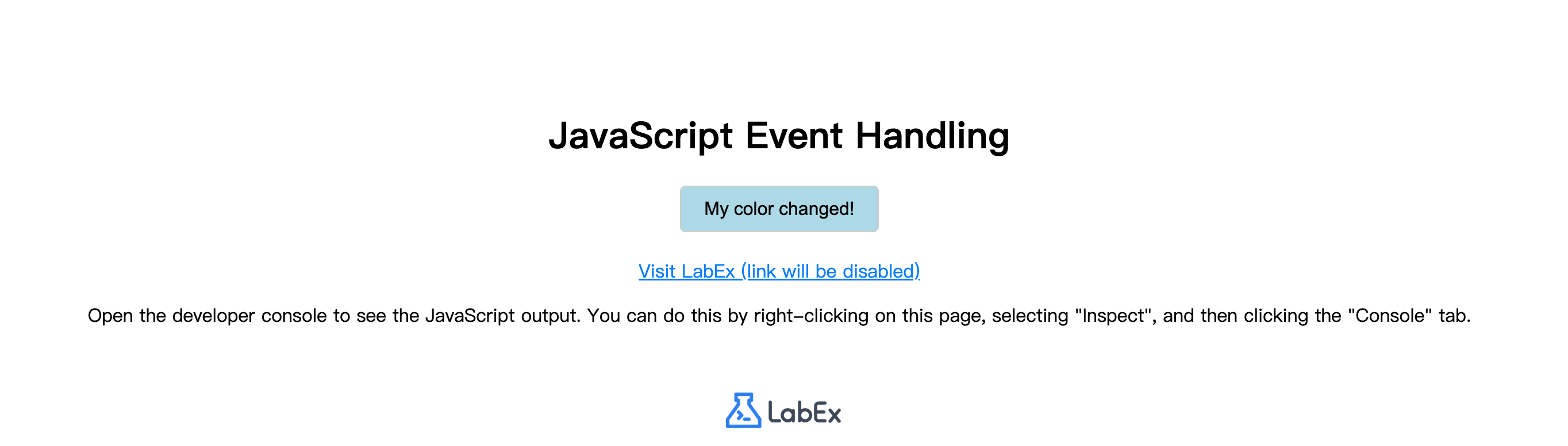 Button background and text change after click
