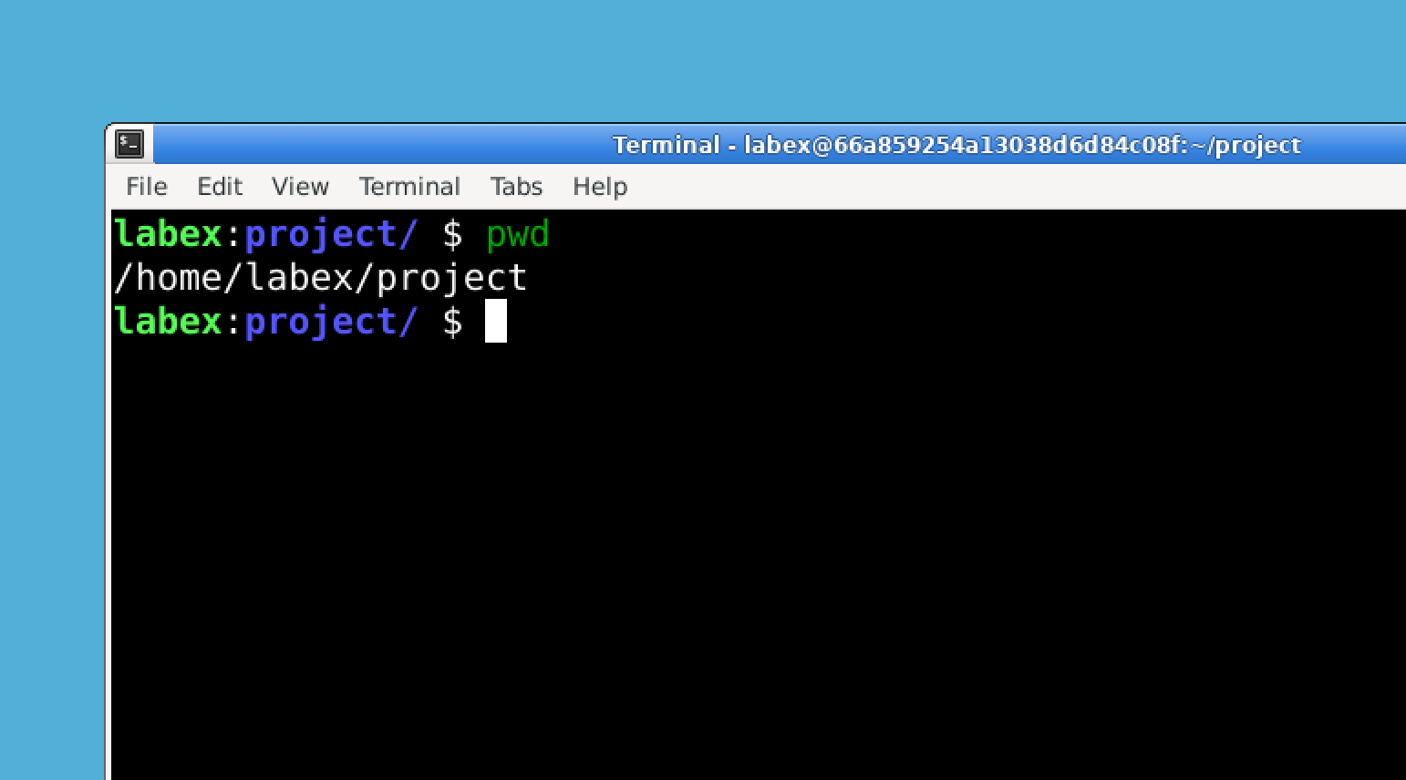 终端显示当前目录