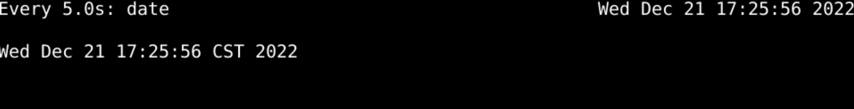 watch command output example