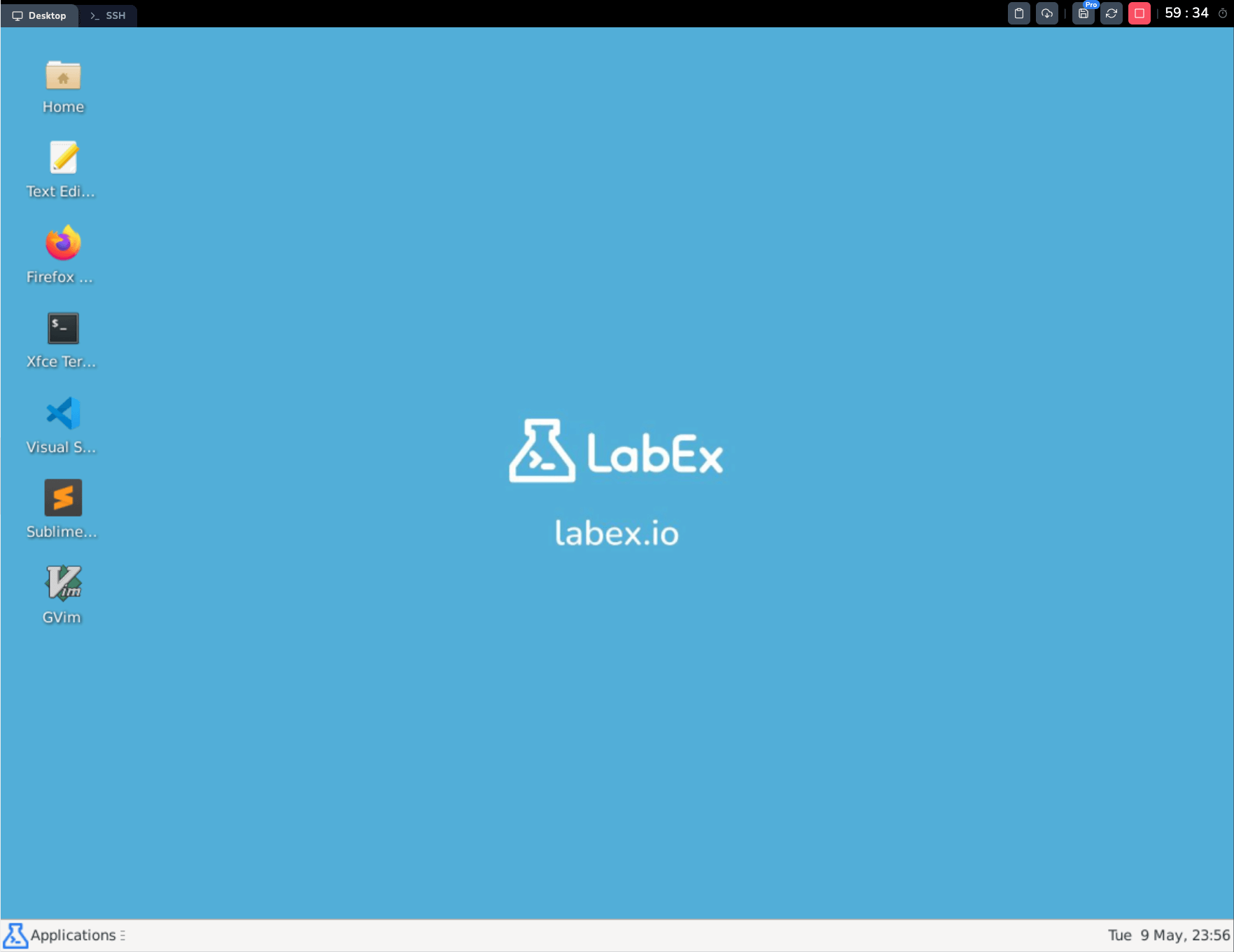 虚拟桌面加载界面